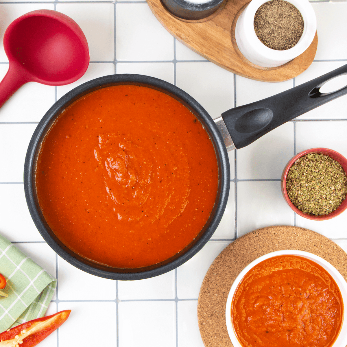 Roasted Red Pepper and Tomato Soup Recipe - Cookie and Kate