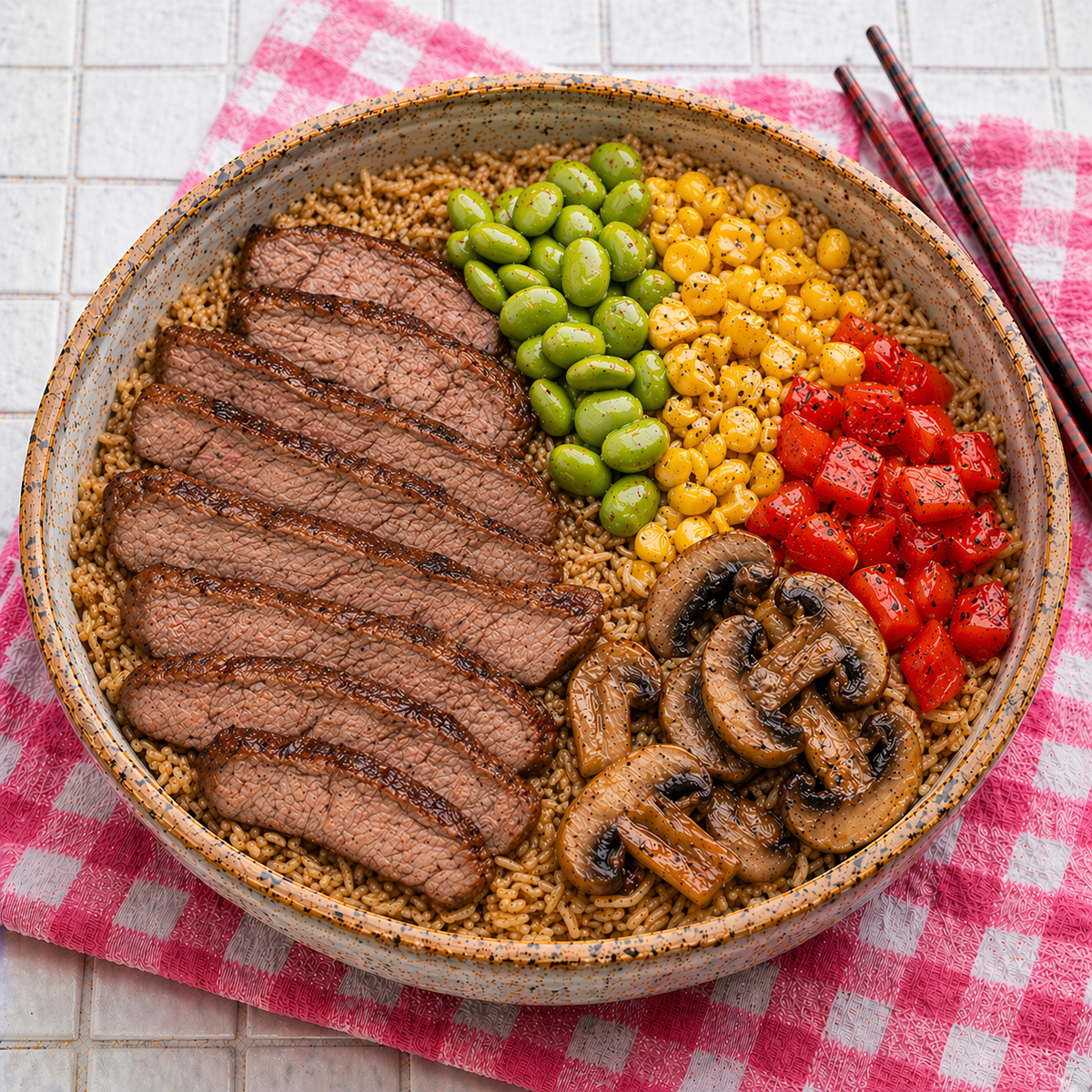 Spicy Beef Rice Bowl | 10 minute meal kit at home!