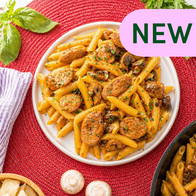 Creamy Penne in Rosée with Mild Italian Sausage