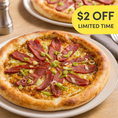 Chiara Cucina Hoisin Duck Pizza