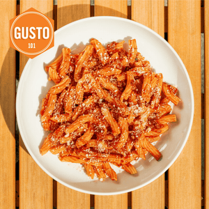 
                  
                    Torchietti all'Amatriciana
                  
                