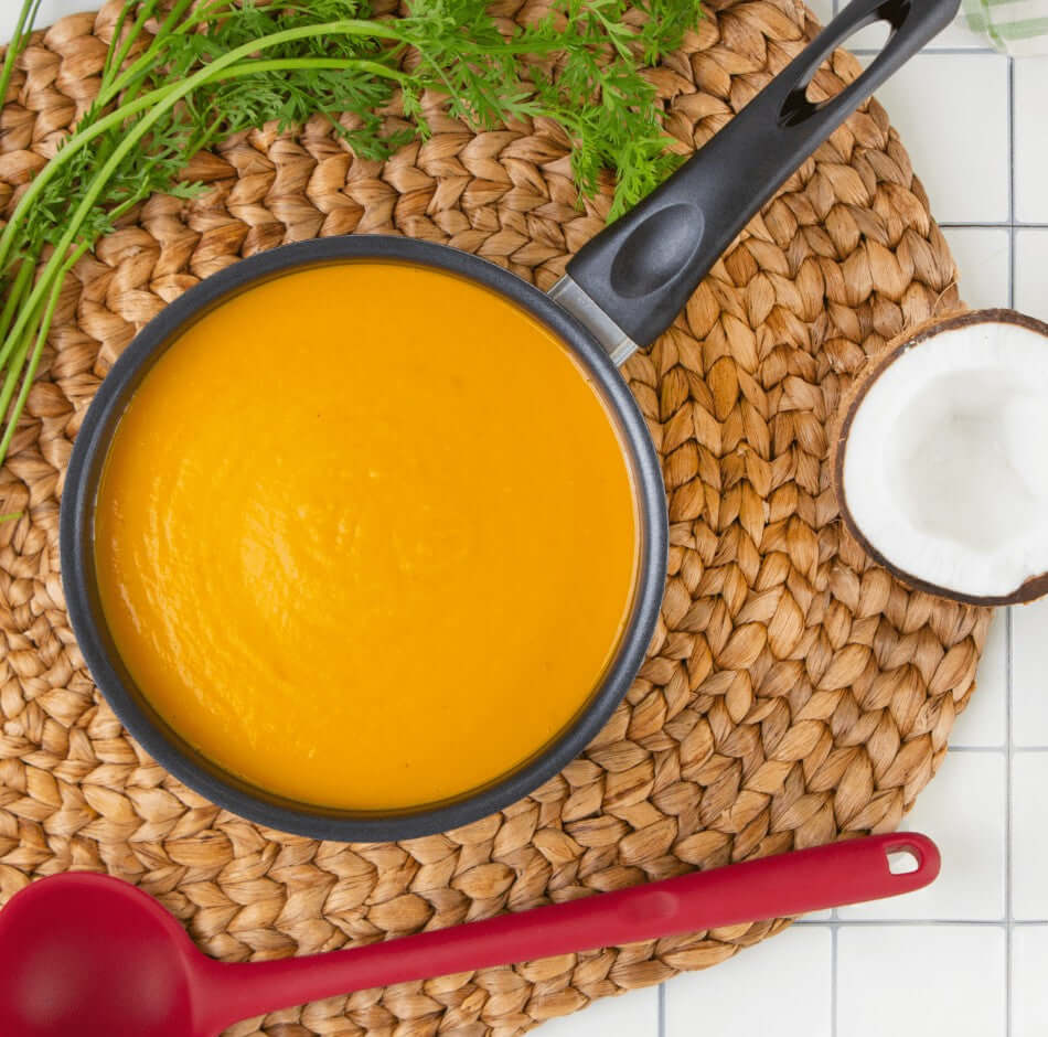 Creamy Carrot Coconut and Ginger Soup