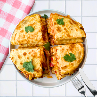 Slow Roasted Pulled Pork Quesadilla