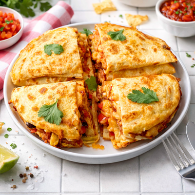 Slow Roasted Pulled Pork Quesadilla