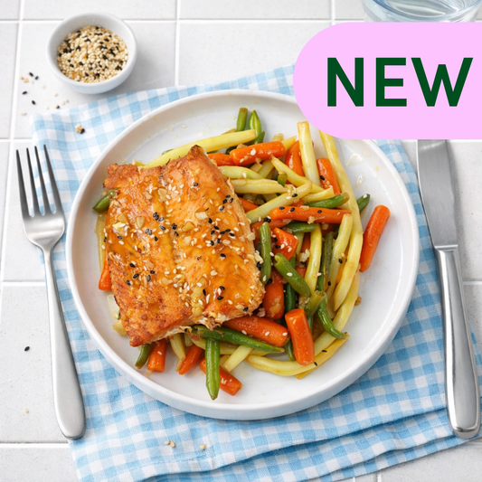 Japanese-Style Teriyaki Salmon with Garden Vegetables