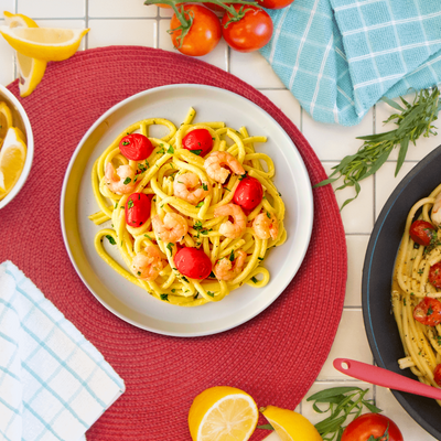 Shrimp Scampi Bucatini