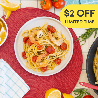 Shrimp Scampi Bucatini