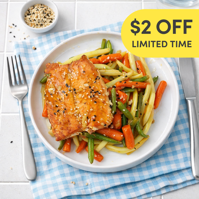 Japanese-Style Teriyaki Salmon with Garden Vegetables