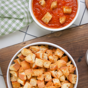 
                  
                    Crunchy Garlic Butter Croutons
                  
                